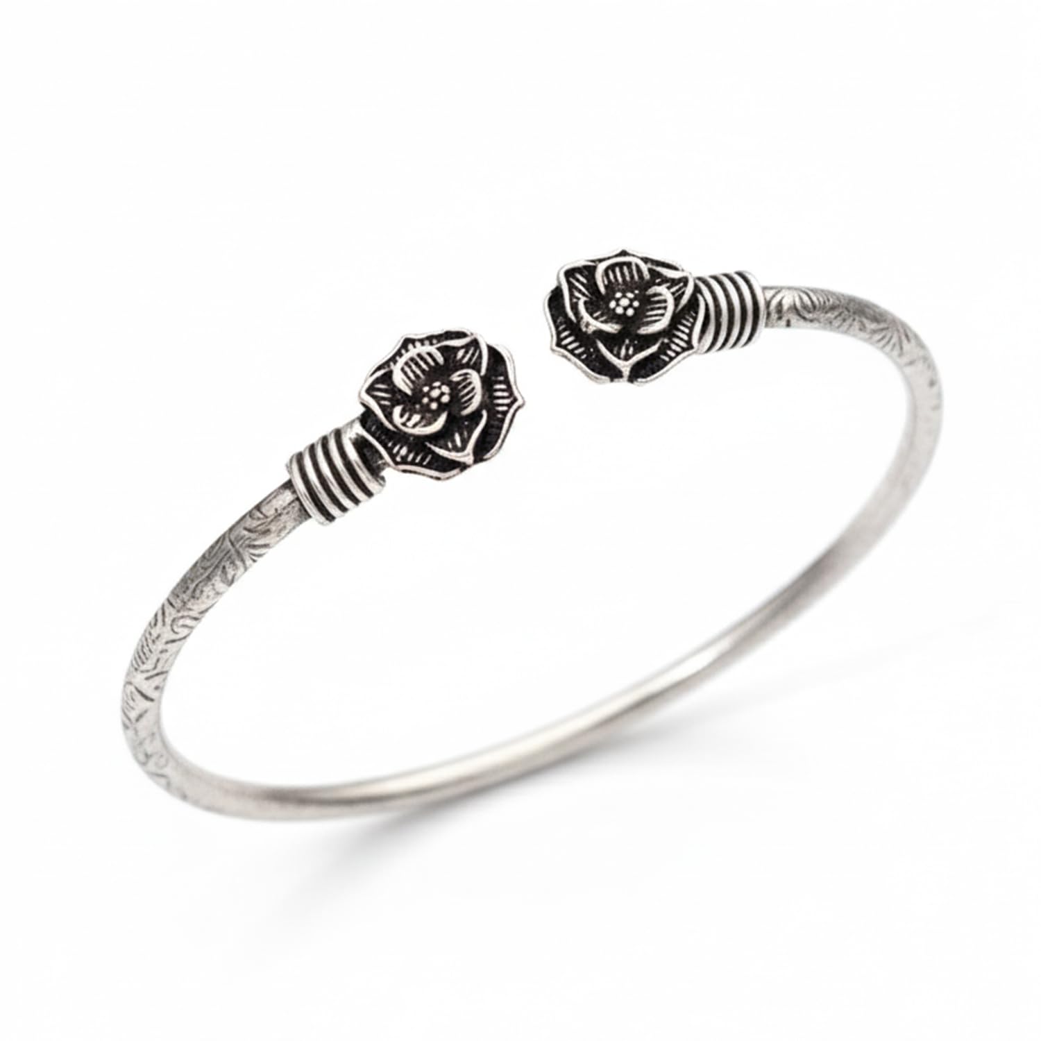 Buy SAROJINI TO COLABA BY EVERSTYLISH Oxidised Rose Design Bangle